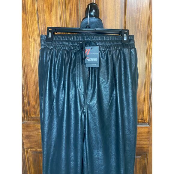 NWT N:Philanthropy Luna Faux Leather Jogger Pants Size M (Retail $110) - Picture 2 of 5